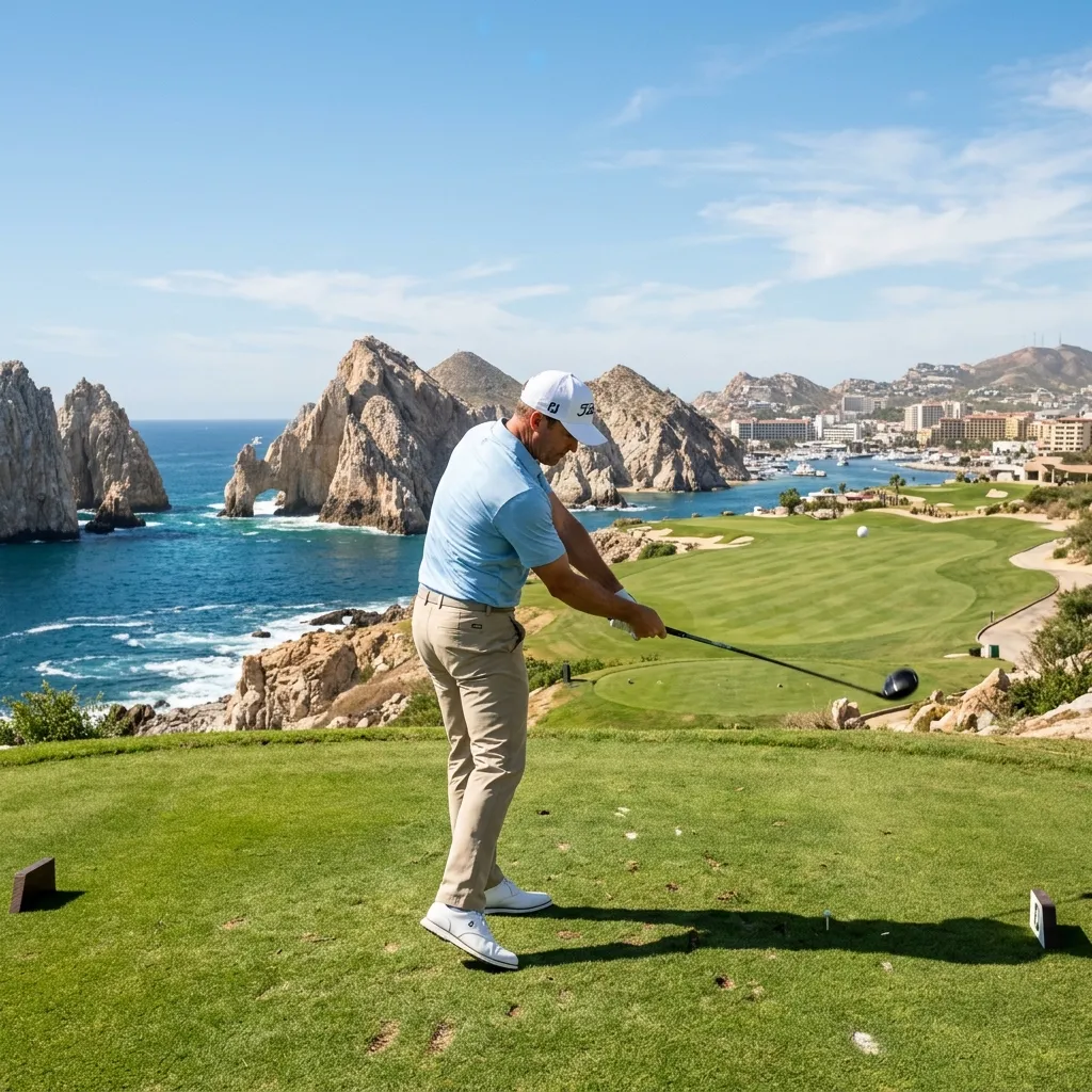 Golfer at Cabo San Lucas Country Club