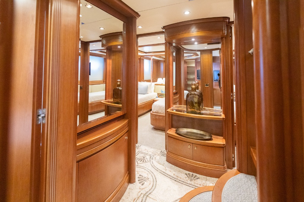 Hand-Laid Mosaic Tile Companionway